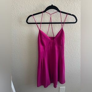 Express pink dress with cut out in the back size 4